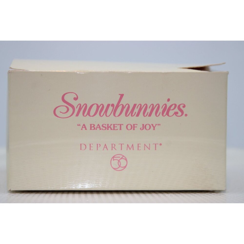 Dept  56  Snowbunnies  -  A Basket of Joy